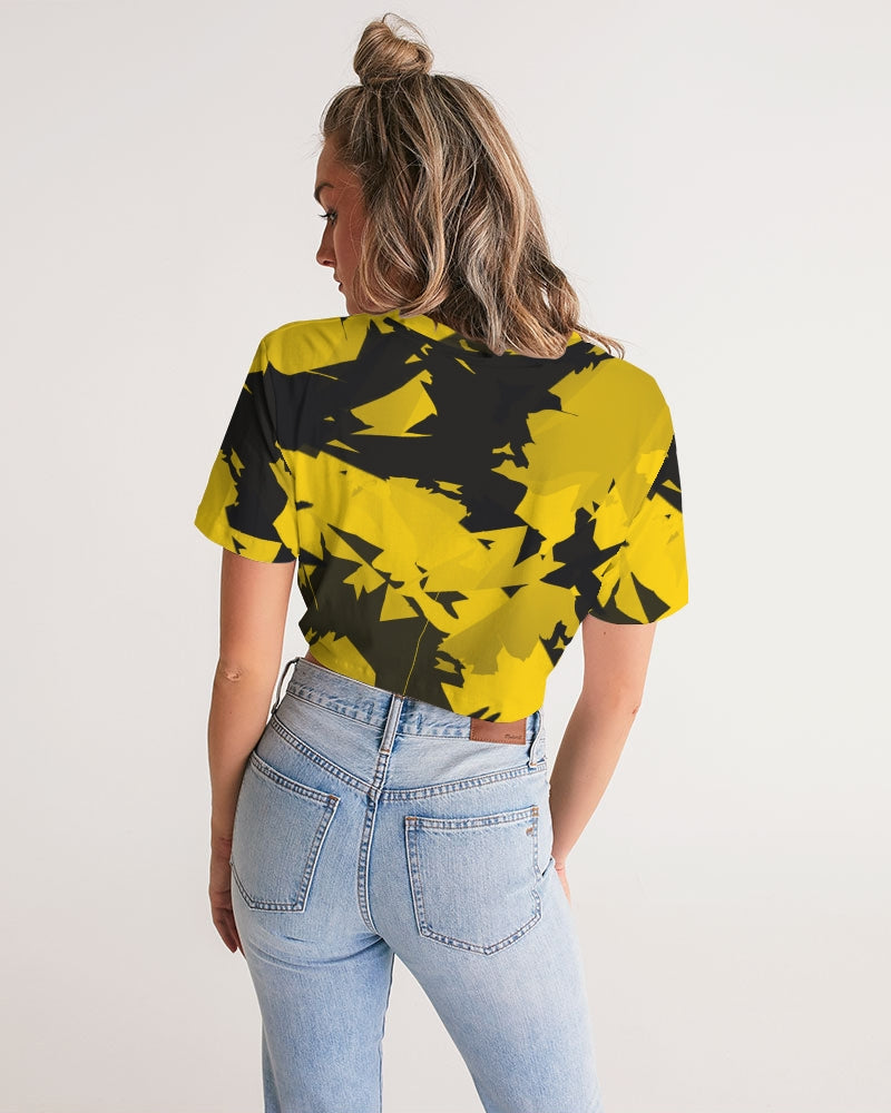 Thunder 4’s (Multi) Women's Twist-Front Cropped Tee