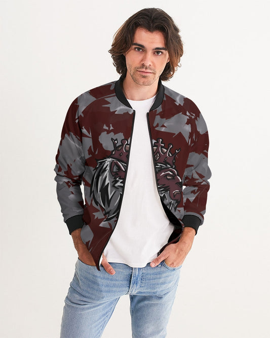 Burgundy 5’s (Multi) Men's Bomber Jacket