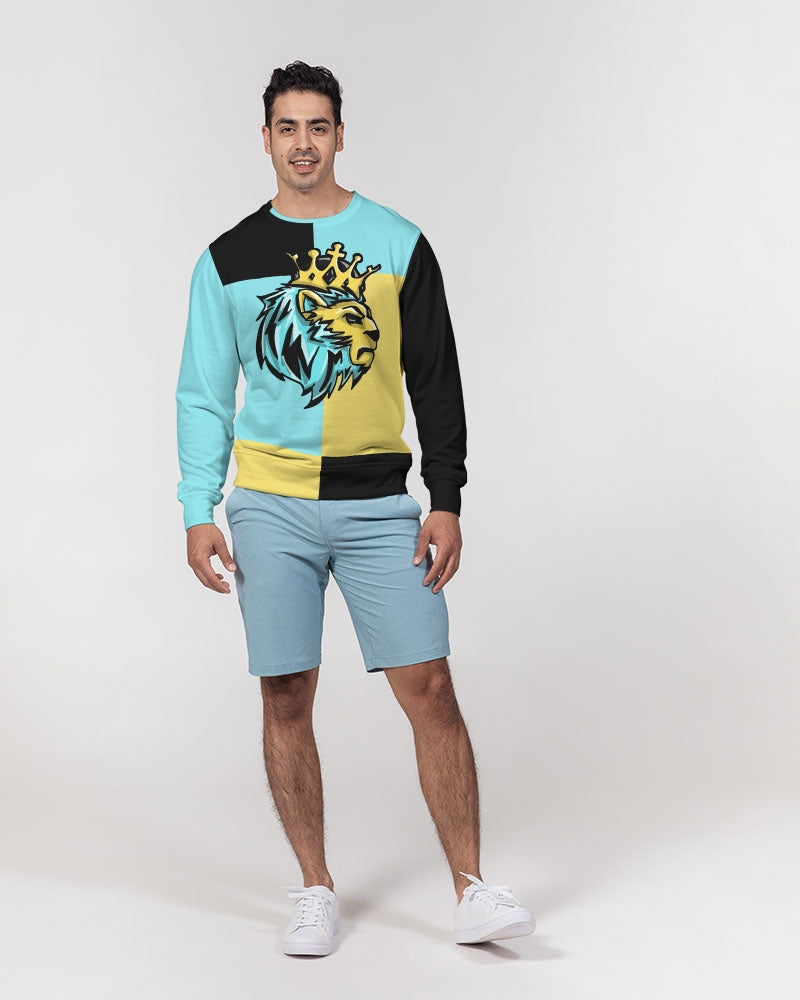 Aqua 5’s (Square) Men's Classic French Terry Crewneck Pullover