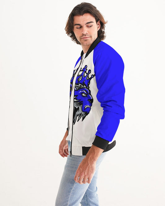 Racer Blue 5’s (White) Men's Bomber Jacket