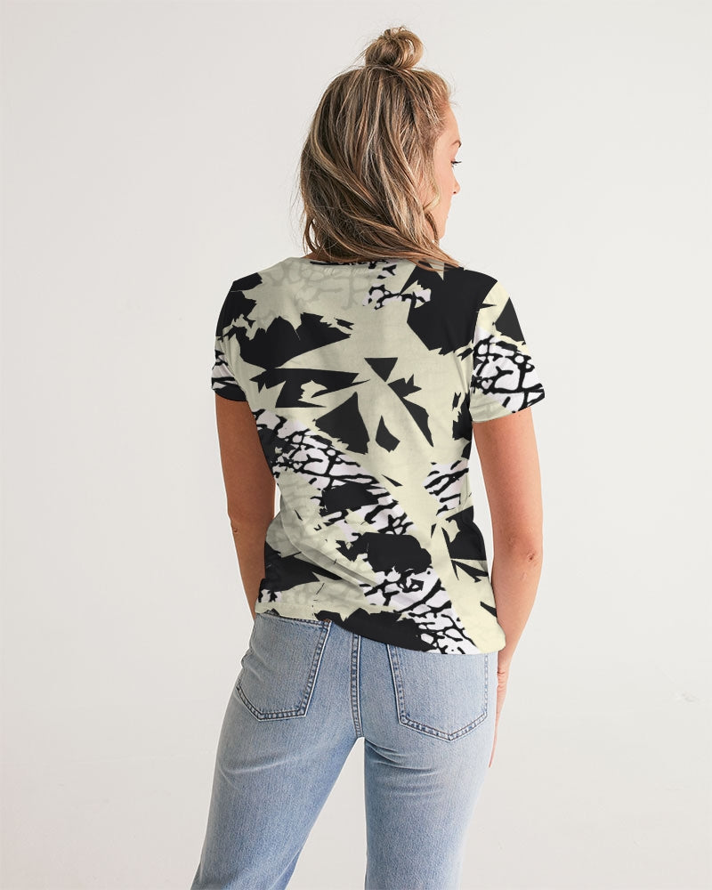 Reimaged 3’s (Elephant print Multi) Women's V-Neck Tee