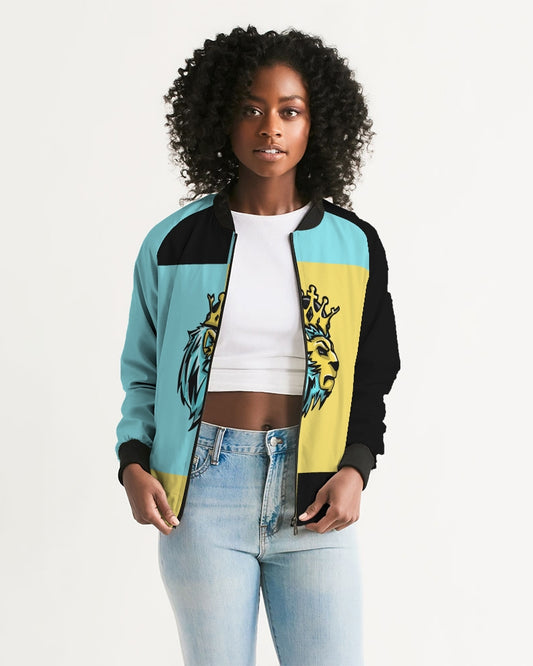 Aqua 5’s (Square) Women's Bomber Jacket