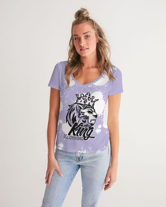 Pure Violet 11’s Low (Purple/W) Women's V-Neck Tee