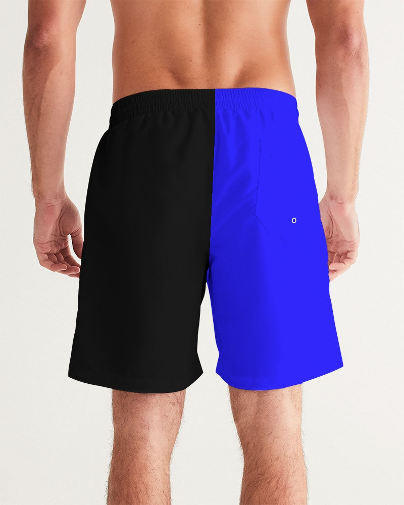 Racer Blue 5’s (Black) Men's Swim Trunk