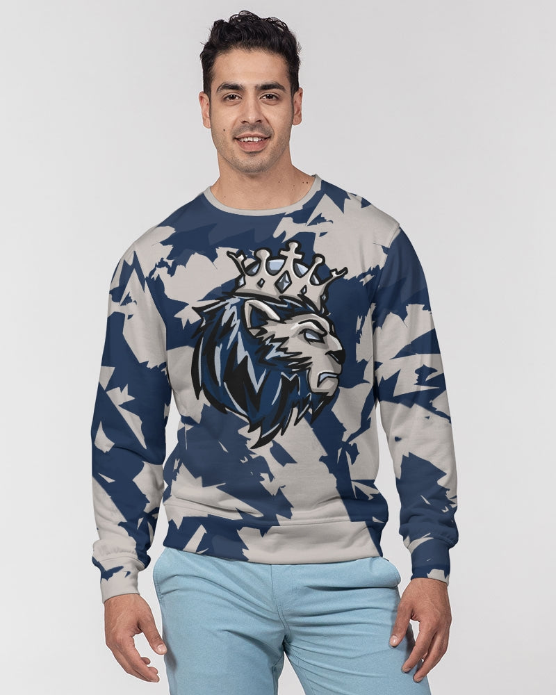 Georgetown 6’s (Magnet/College Blue) Men's Classic French Terry Crewneck Pullover