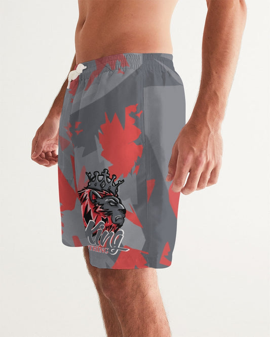 Infrared 4’s (Dark Grey/Multi) Men's Swim Trunk